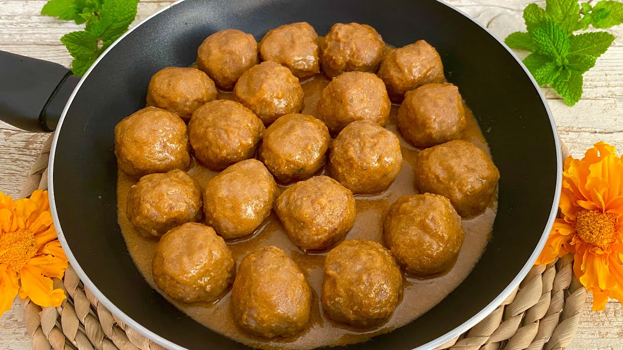 Albondigas en salsa española, La receta tradicional de la abuela!!!