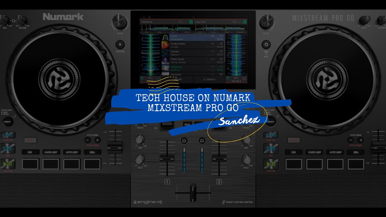 Tech house on Numark Mixstream Pro Go