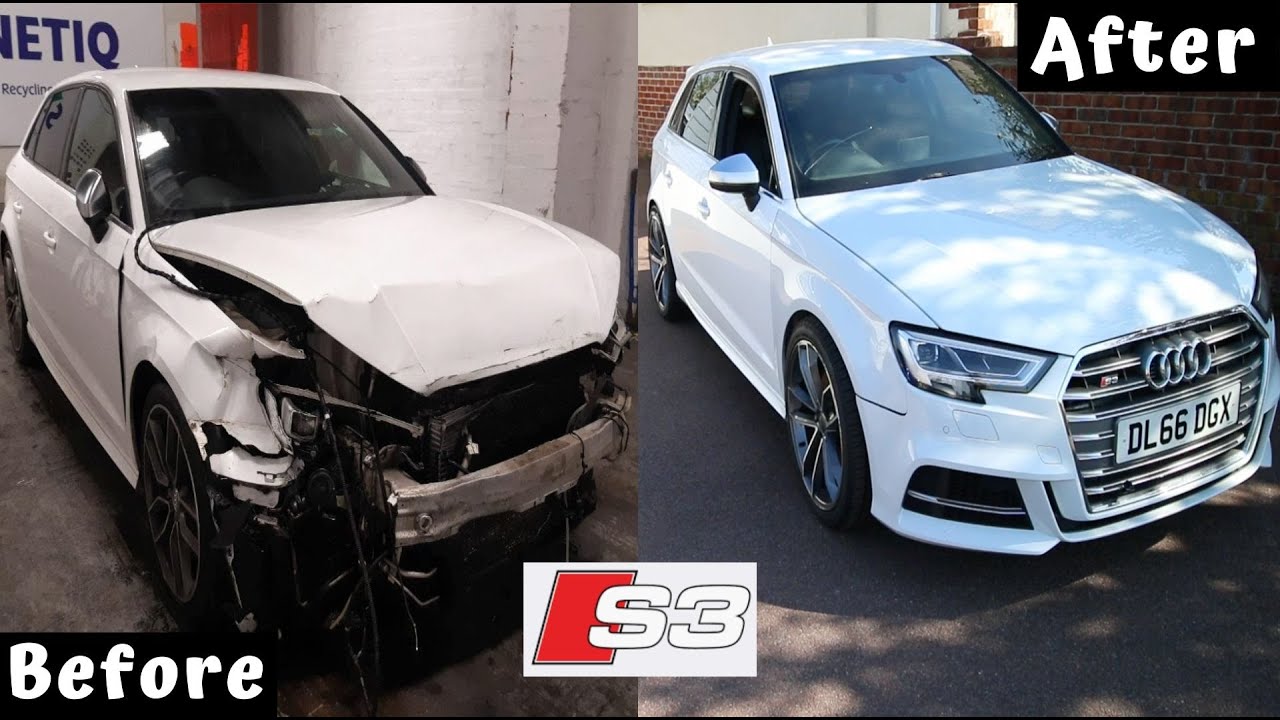 Rebuilding and installing a new engine in a Audi S3 8v in 10 minutes