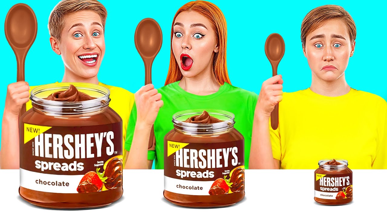 Большая, Средняя или Маленькая Тарелка Челлендж | Сумасшедшие Лайфхаки и Рецепты Mega DO Challenge