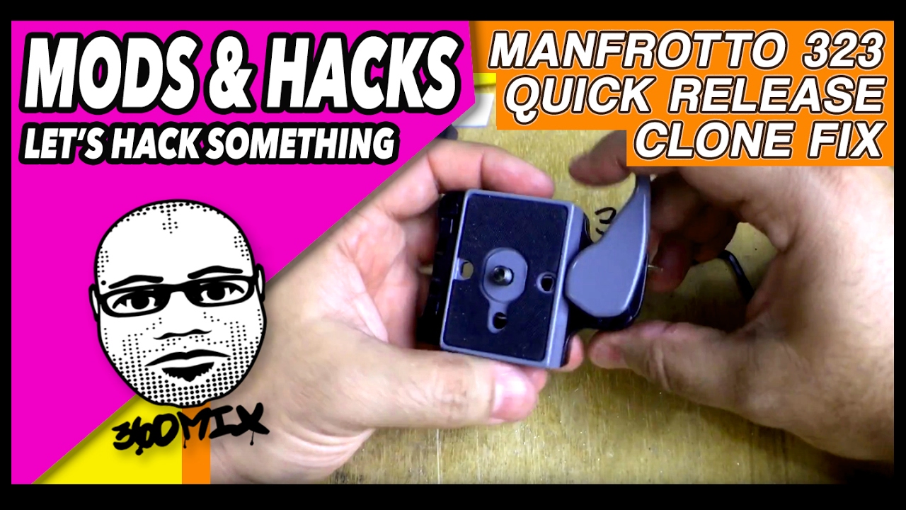 REPAIR: Fixing / Modding Chinese clone of the Manfrotto 323 Quick Release Plate clone RC2
