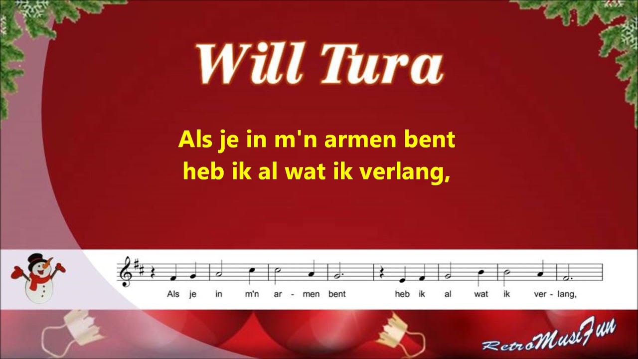Will Tura -1968 M'n winterroosje - Karaoke
