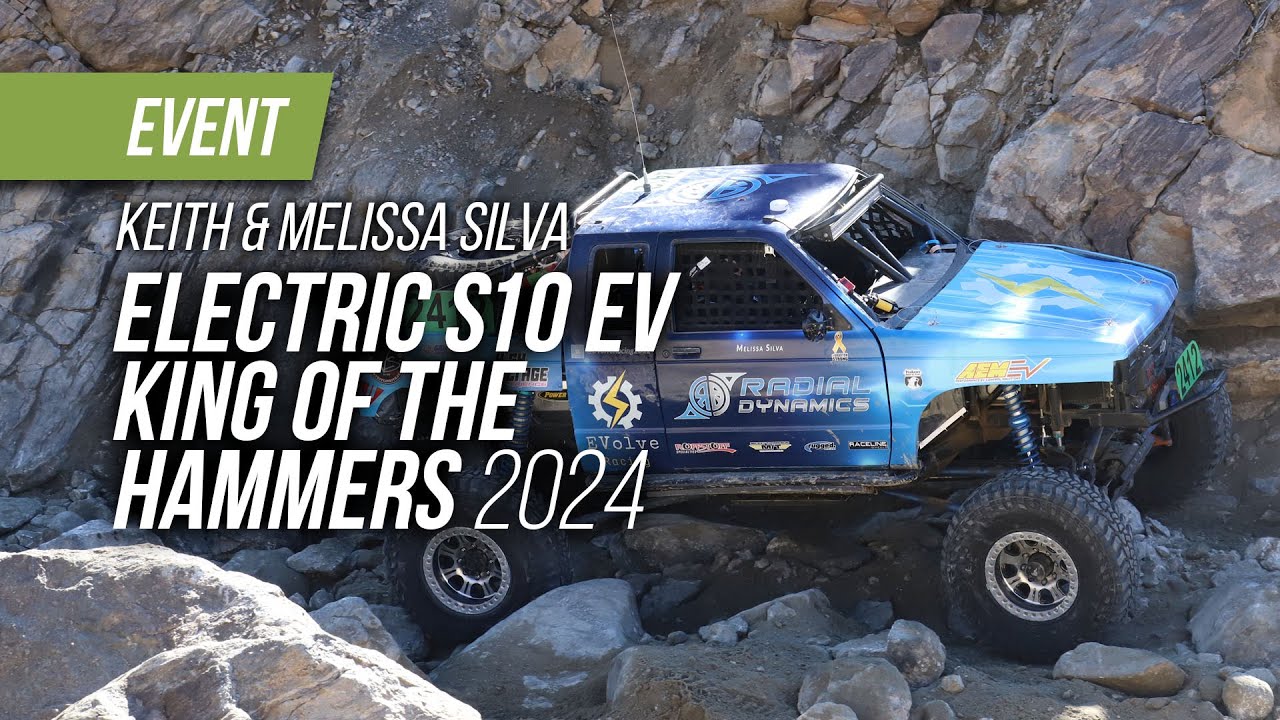 Keith And Melissa Silva's Electric Chevy S10 Off-Road EV At King Of The Hammers 2024
