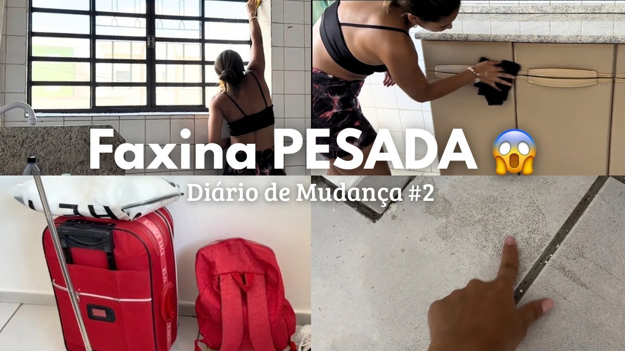 Diário de Mudança #2 | Primeira faxina no apartamento 🧹✨