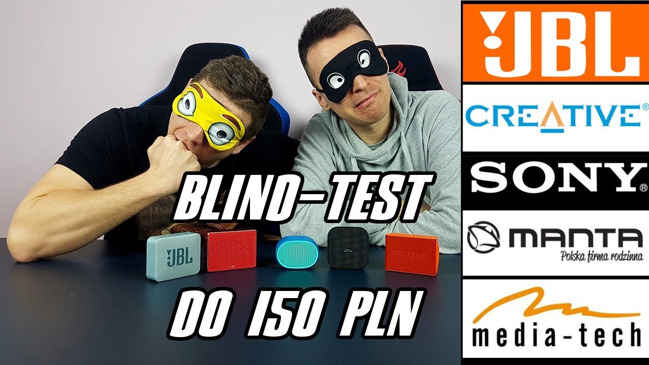Blind Test głośników do 150 zł / JBL GO2, Muvo 2C, Sony XB-01, Manta SPK420, M-T Rally BT
