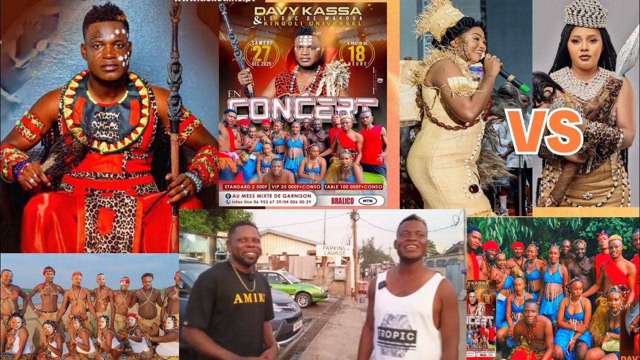 DAVY KASSA CONSEILLE LA REINE MAKOUA ET ELVERONE, ET CONFIRME SA PRÉSENCE LE 27 DEC. A POINTE NOIRE 