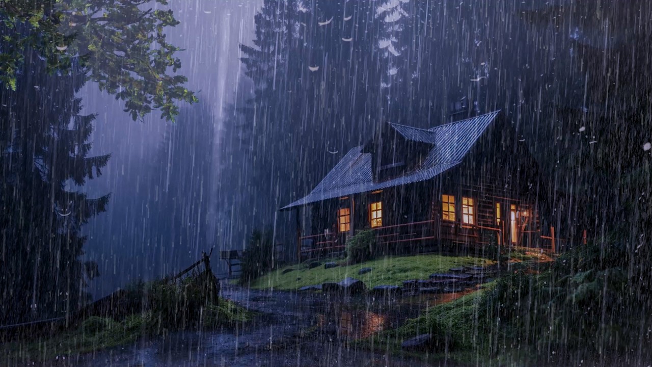 Goodbye Insomnia With Heavy Rain Sound | Rain Sounds For Sleeping - Sleep FAST & Beat Insomnia, ASMR
