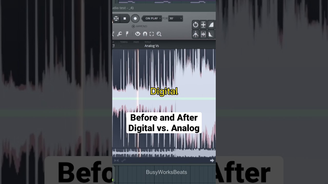 *Before and After* Digital Vs. Analog &hellip;.