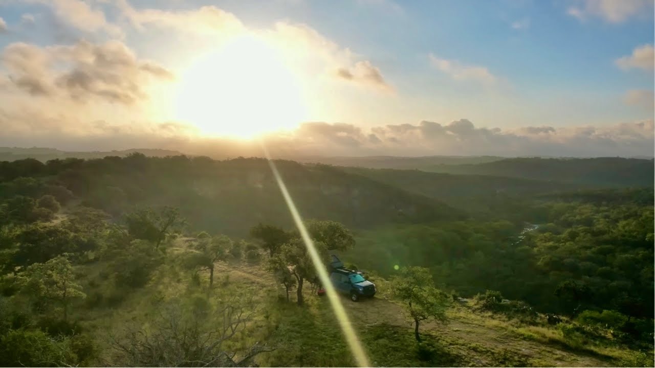 Scenic Camping on Top of a Texas Hill Country Mountain | Overlanding and Off Roading in Texas
