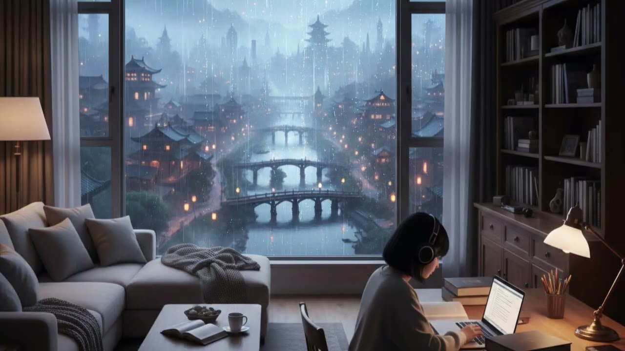 Mystic Rain in Old Japan | Lofi Study Ambience