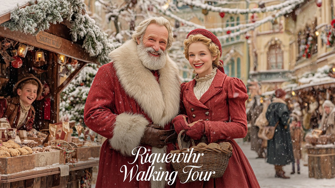 Riquewihr Cozy and Beautiful Christmas Market | Alsace Walking Tour ✨🎅🎄
