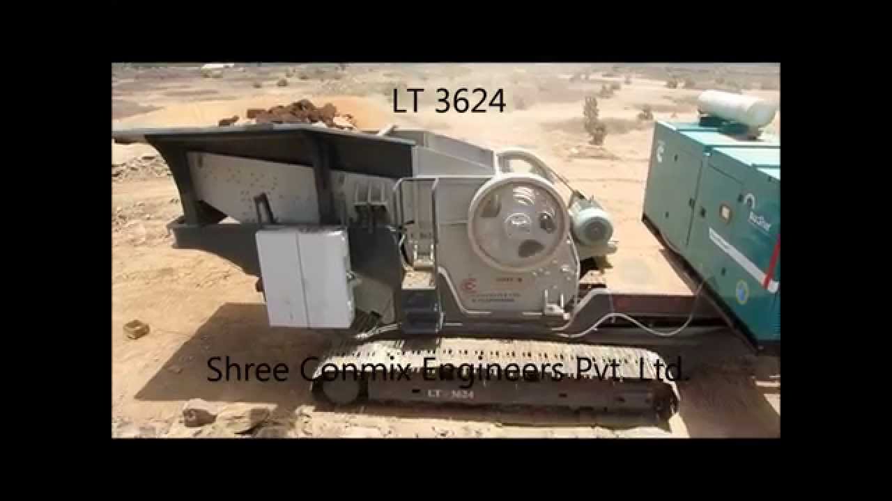 Track Mounted crushing plant conmix
