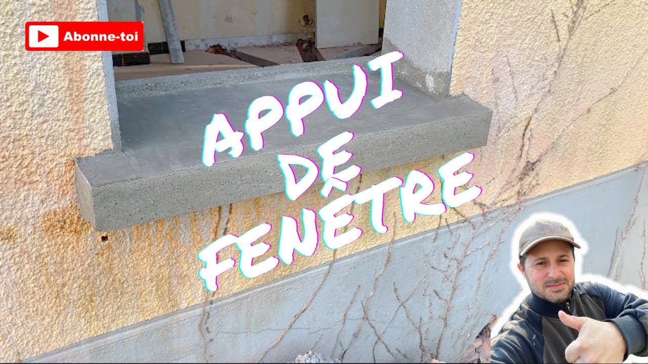 Rénovation maison, réalisation d’un appui de fenêtre. Merci de ton soutien et abonne-toi 😁