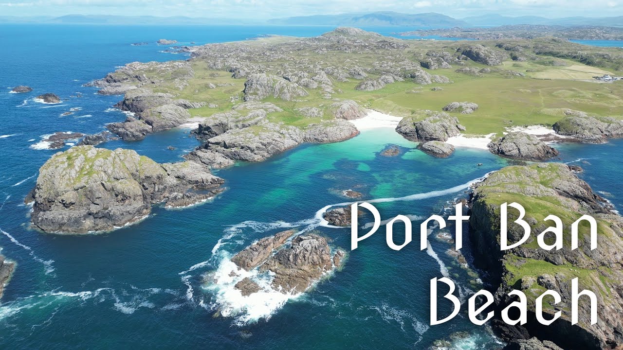 Port Ban Beach - Isle of Iona - Scotland | 4K | DJI Mini 3 Pro
