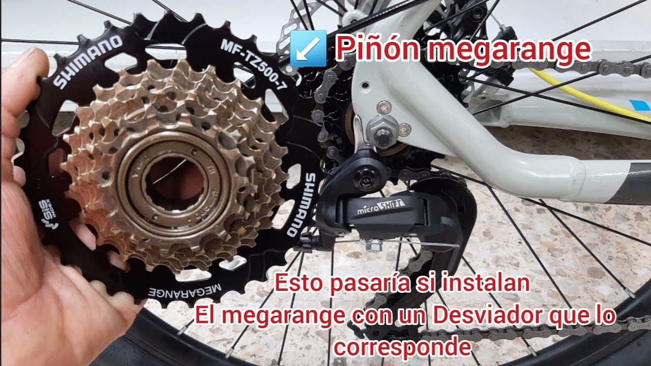 Piñón Shimano megarange antes de comprarlo revisa su compatibilidad