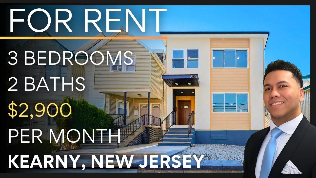 Beautiful New House For Rent in Kearny NJ 3 Bedrooms 2 Bathrooms $2,900 per month