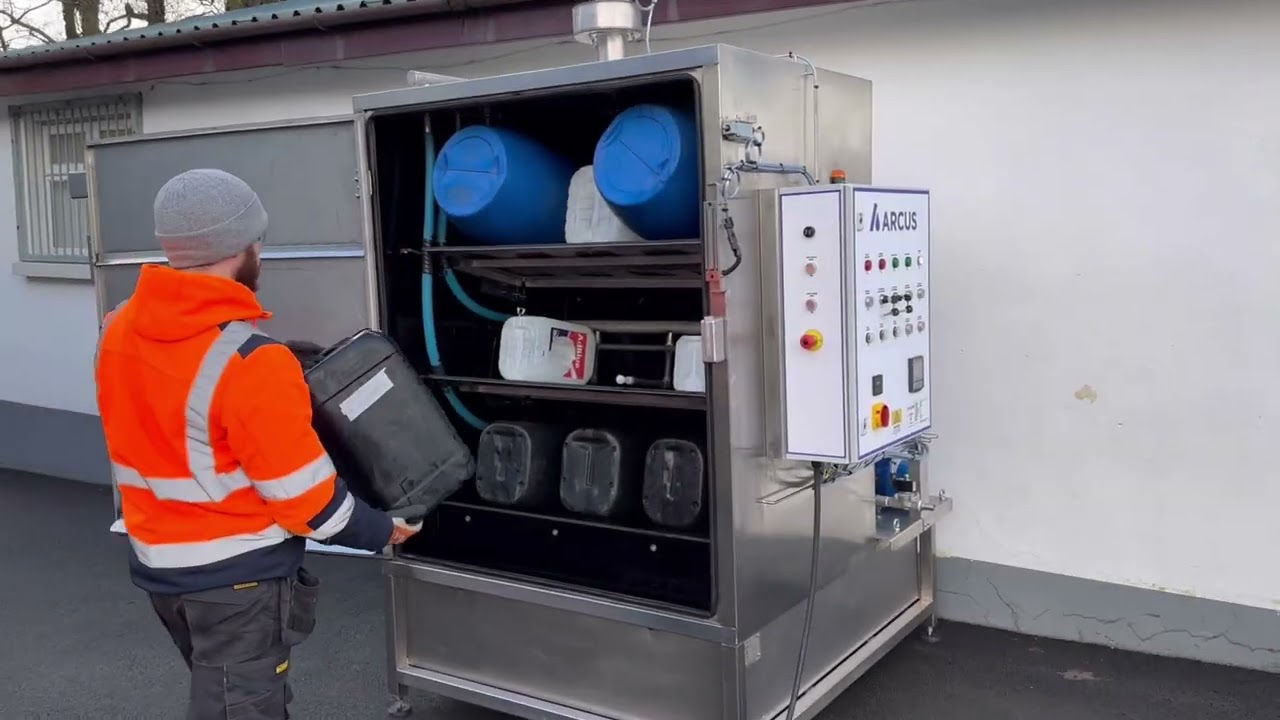 Hazardous Chemical Drum Cleaning System - Compliant Drum Recycling in Under 5 Minutes