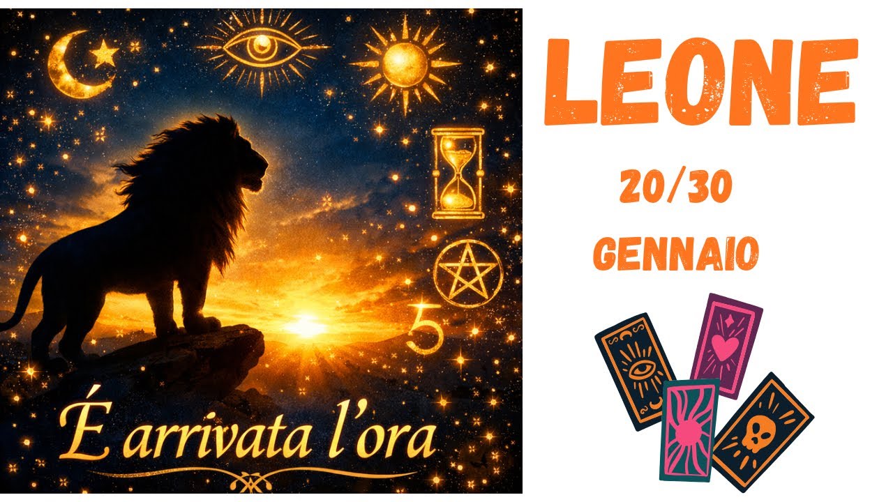 LEONE dal 20 al 30 gennaio 💥♥️QUALCUNO SEGUIRÀ IL CUORE♥️
