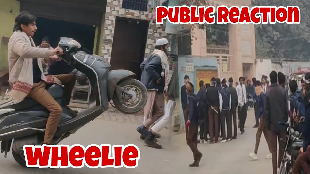 Public reactions on my wheelie❤️ (VLOG11) 
