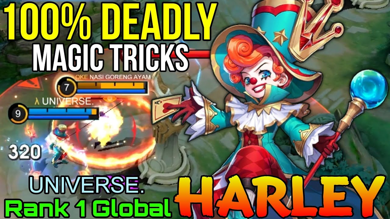 Смертельные трюки на Jungler Harley — Лучший Harley в мире по версии UNIVERSE. — Mobile Legends