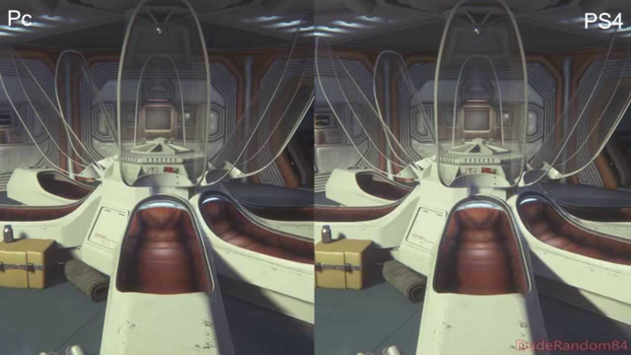 Alien Isolation PS4 Vs Pc Graphics Comparison