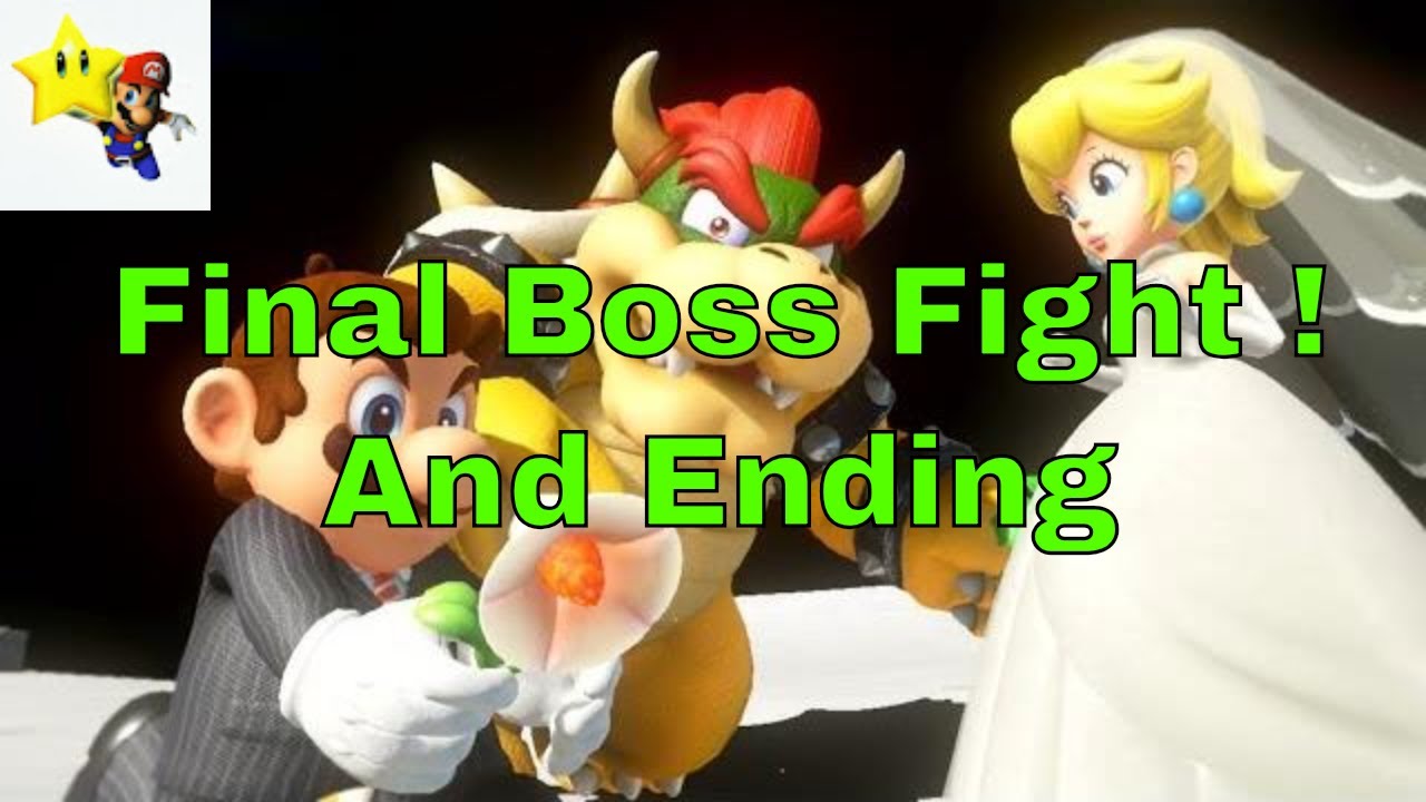 Super Mario Odyssey Final Boss Fight & Ending Mario VS Bowser Nintendo Switch