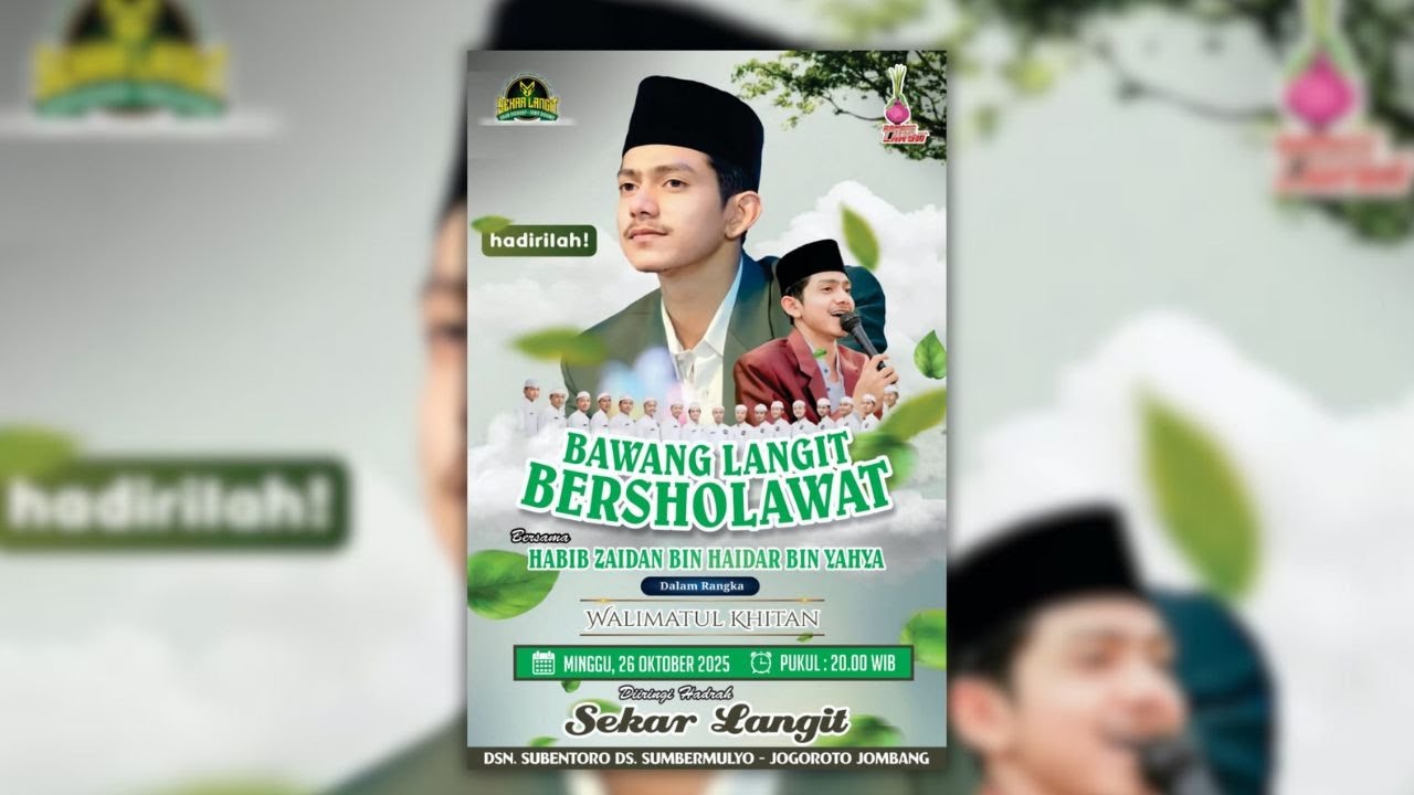 🔴BAWANG LANGIT JOMBANG BERSHOLAWAT BERSAMA HABIB ZAIDAN BIN HAIDAR BIN YAHYA