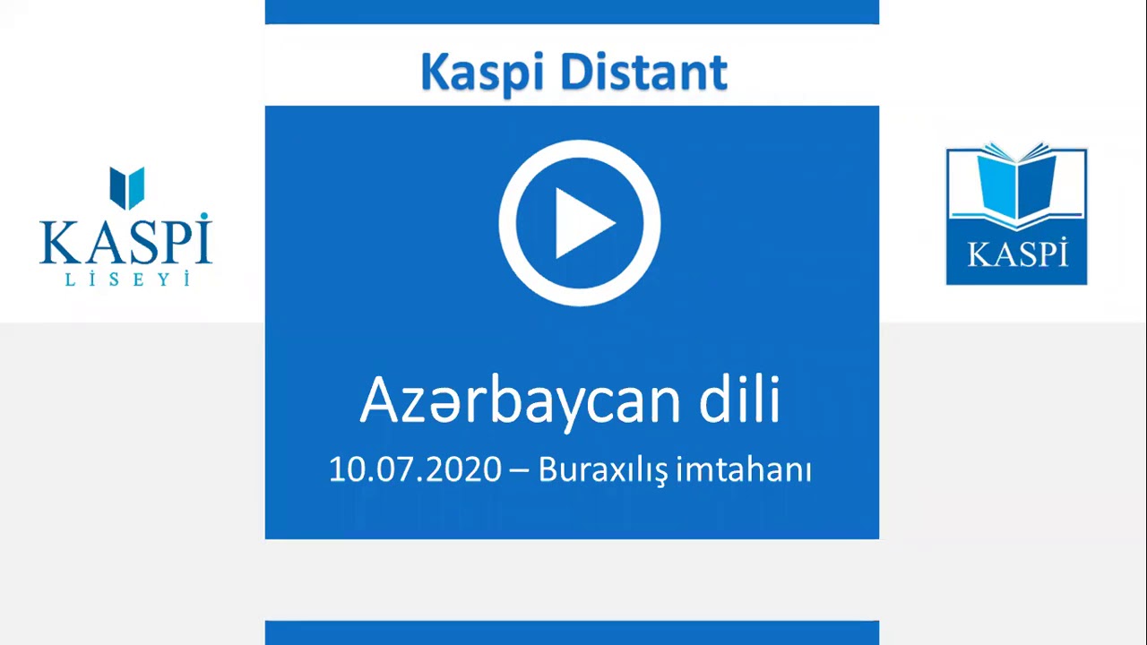 Buraxılış imtahanı (10.07.2020) - Azərbaycan dili - mətnlə iş