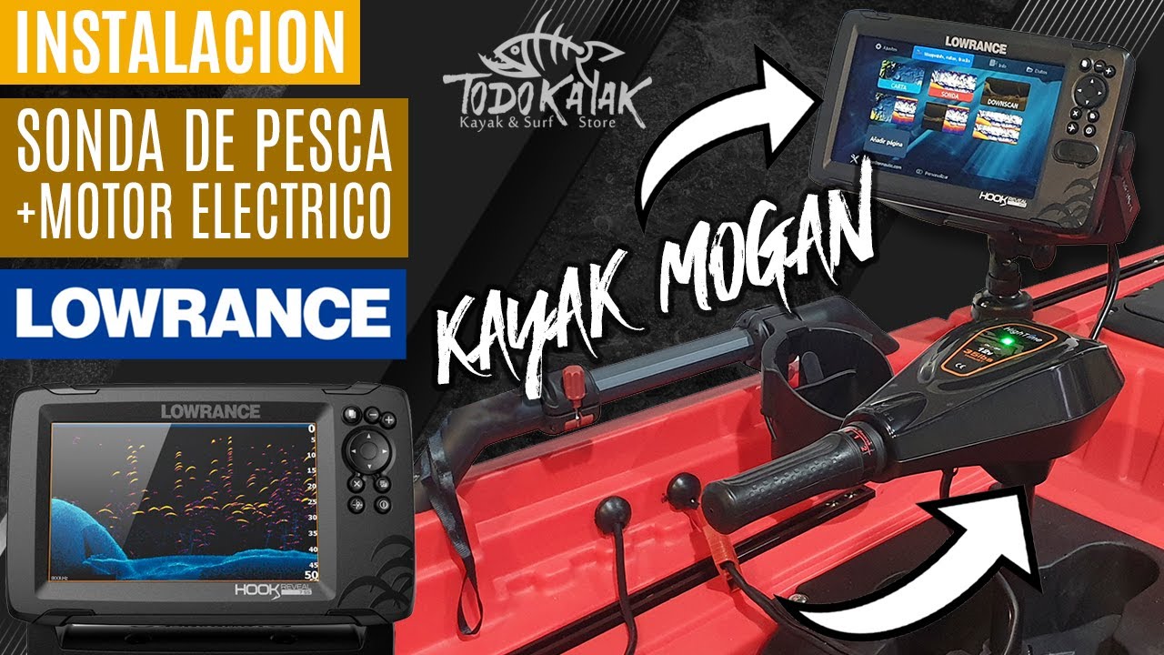 Instalación sonda en Kayak Mogán - Instalar motor eléctrico en kayak