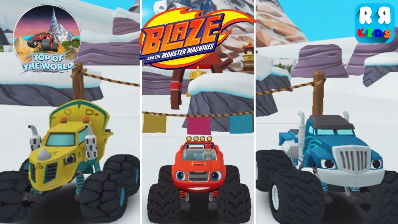 Blaze and the Monster Machines - Top Of The World Track 11 - 15 | Race With Zag, Crusher and Blaze