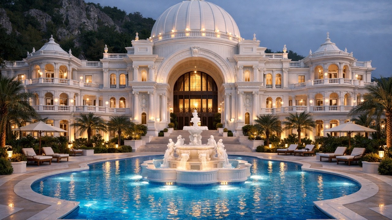 Baroque Palace pt 2: Massive Pools, Marble & Majesty