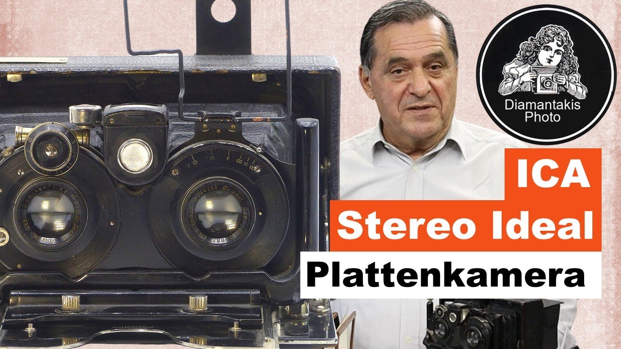 Пластинчатая камера ICA-Stereo-Ideal 651 (1910 г.) и стереовидитель Ernemann