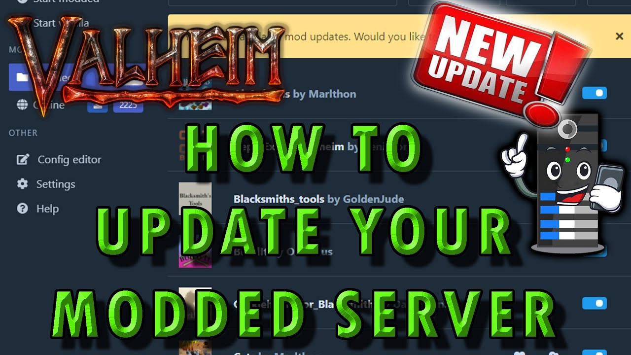 Valheim 2023:  How To UPDATE your MODDED SERVER - Using Thunderstore ModMan, FileZilla and G-Portal