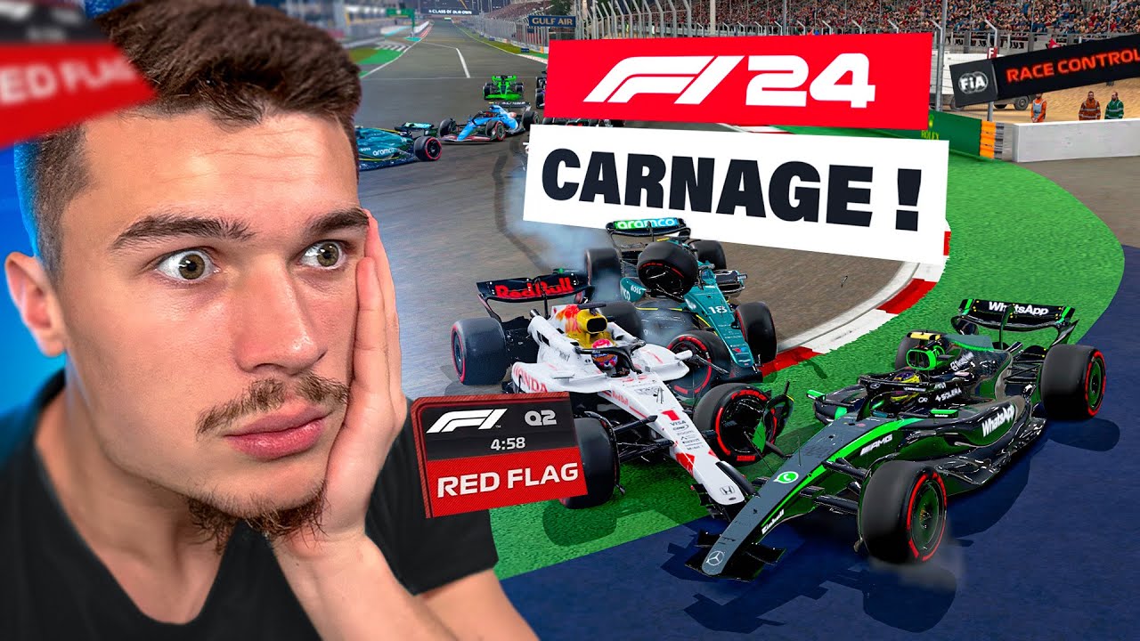 2 RED FLAGS + SAFETY CARS = COURSE INCROYABLE !! 😱😂