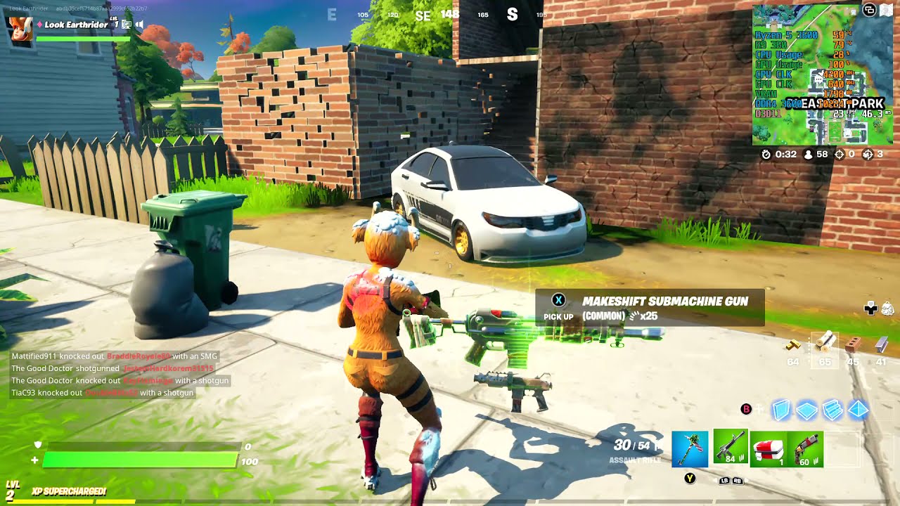 Ryzen 5 3600 + R9 360 (R7 360) Fortnite, 1080p high