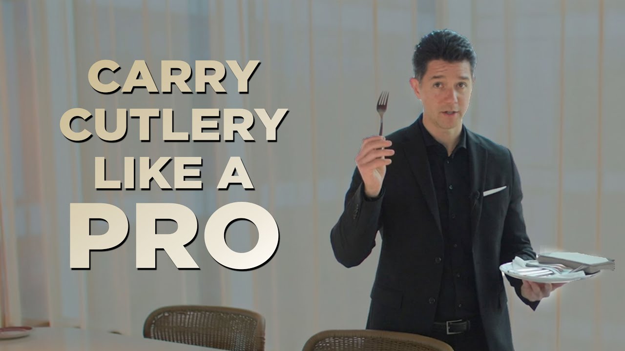 Why Professional Waiters Carry Cutlery on a Tray