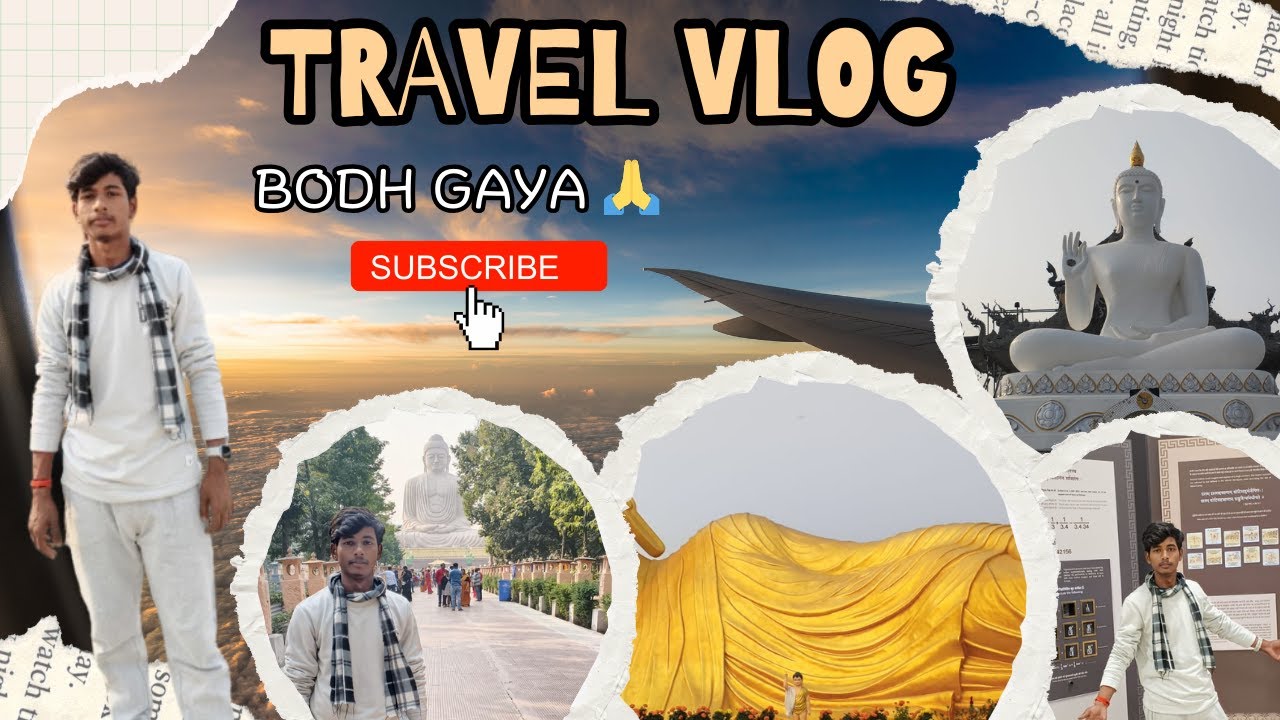 🕉️ Travel to Bodh Gaya ✨🙏 | Peaceful Journey 🧘‍♂️