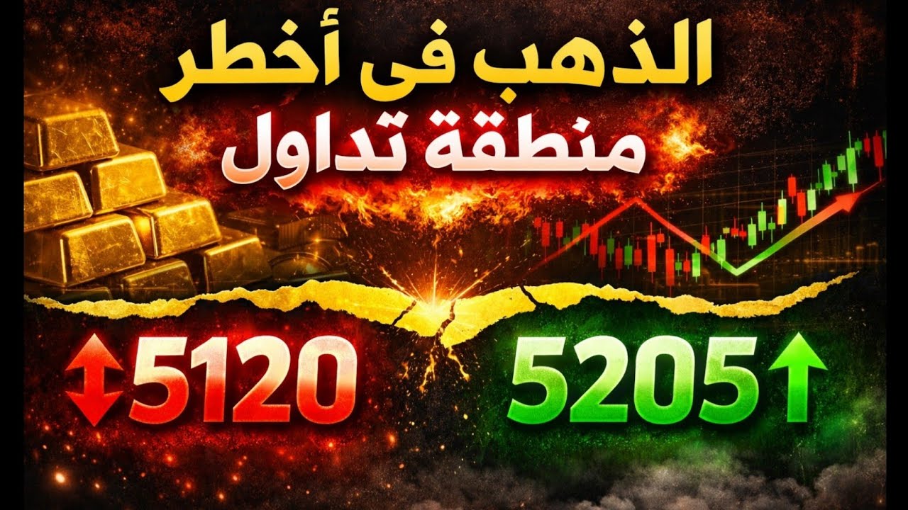 الذهب فى أخطر مرحله الآن.. كسر $5120 قد يشعل إنهيار الأسعار!