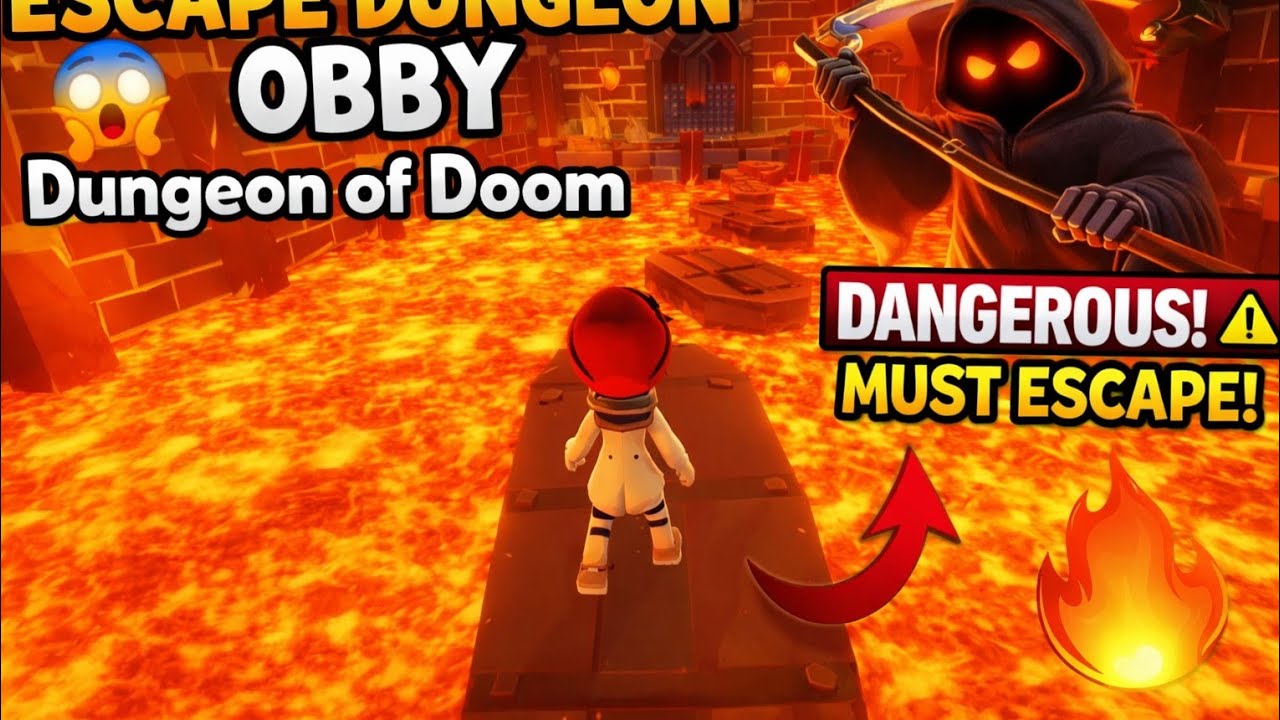 Escape Dungeon Obby 🔥 Dungeon of Doom Roblox | Full Gameplay