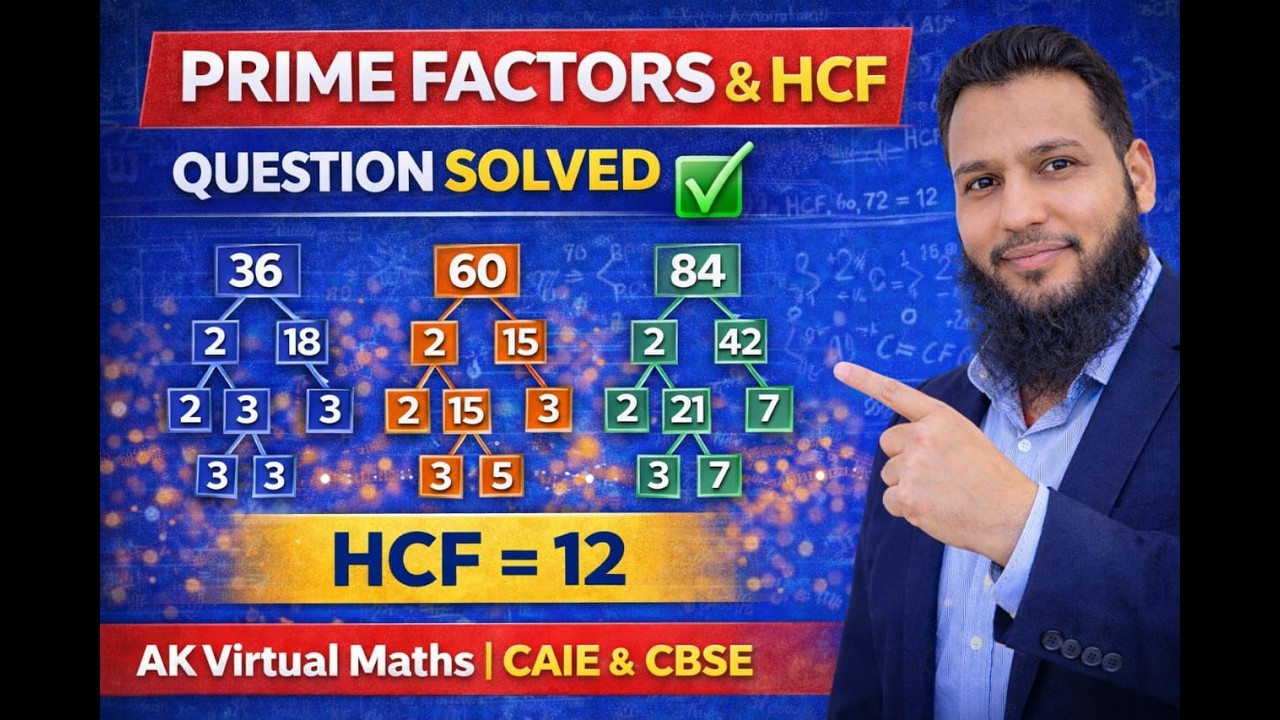 Prime Factors | HCF | Product of Prime Factors