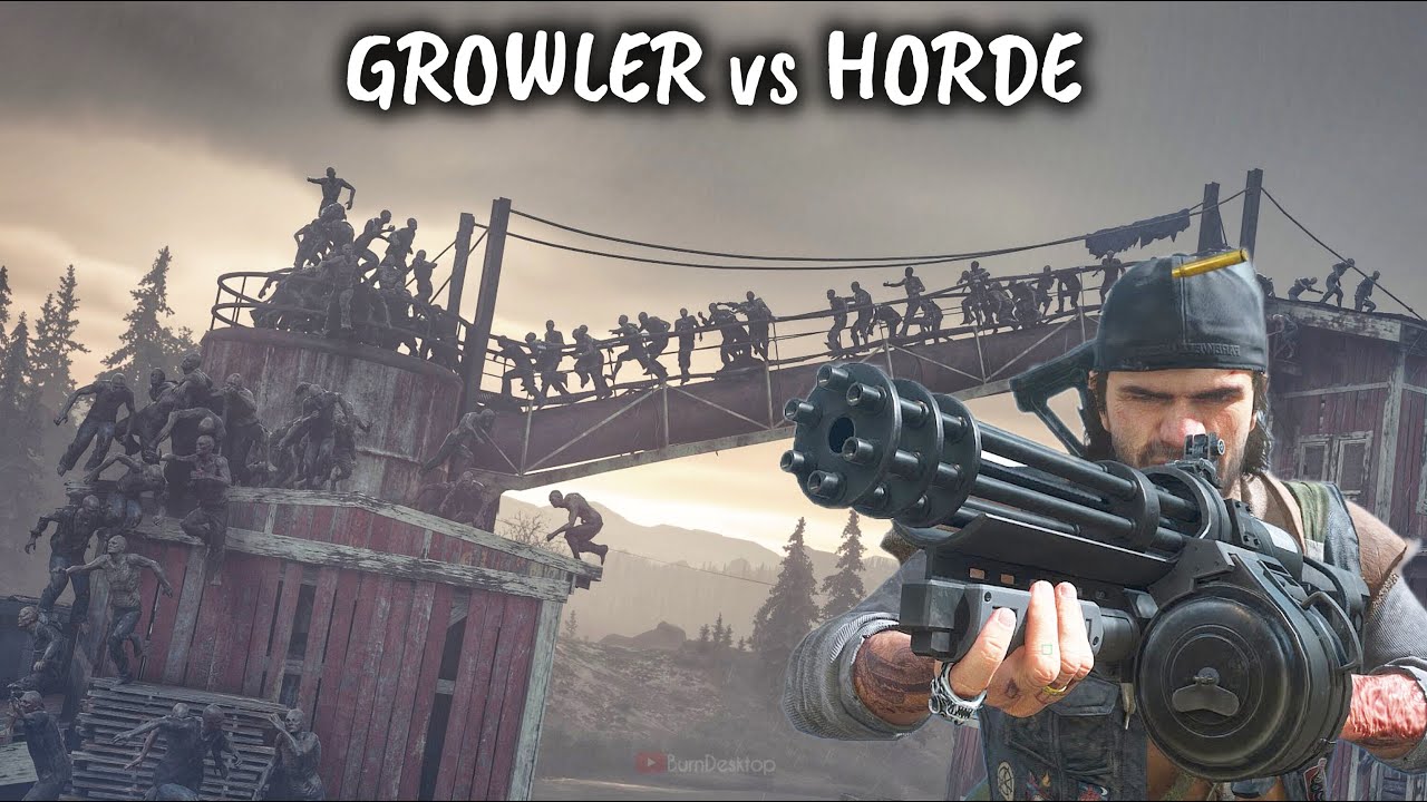 Growler vs Old Sawmill Horde - Days Gone