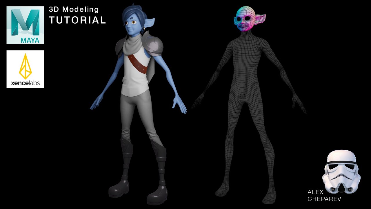 Простое 3D-моделирование персонажа в Maya — Часть 3 — Голова