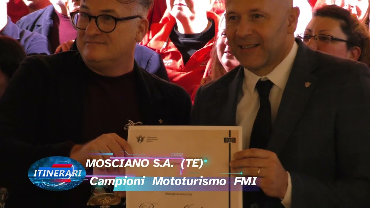 MOSCIANO S A     CERIMONIA  CAMPIONI  MOTOTURISMO  FMI