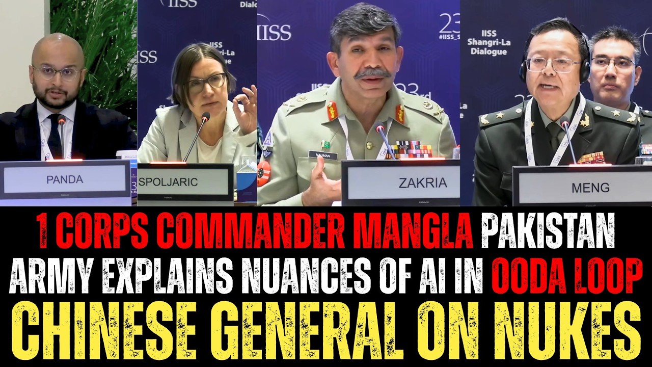 1 Corps Commander Mangla Pakistan Army Explains Nuances of AI in OODA Loop | Shangri La Dialogue
