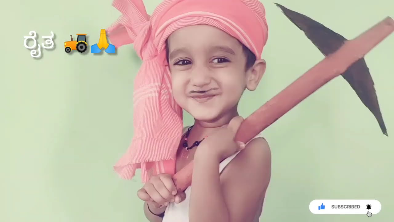 ರೈತರ ವೇಷಭೂಷಣದ ತಯಾರಿ/ community Helper Farmer/ Fancy dress competition for kids as farmer 🚜
