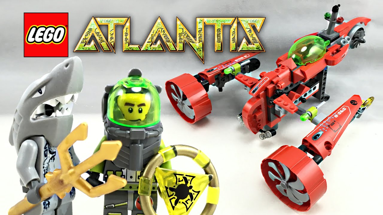 LEGO Atlantis Typhoon Turbo Sub set review! 2010 set 8060!
