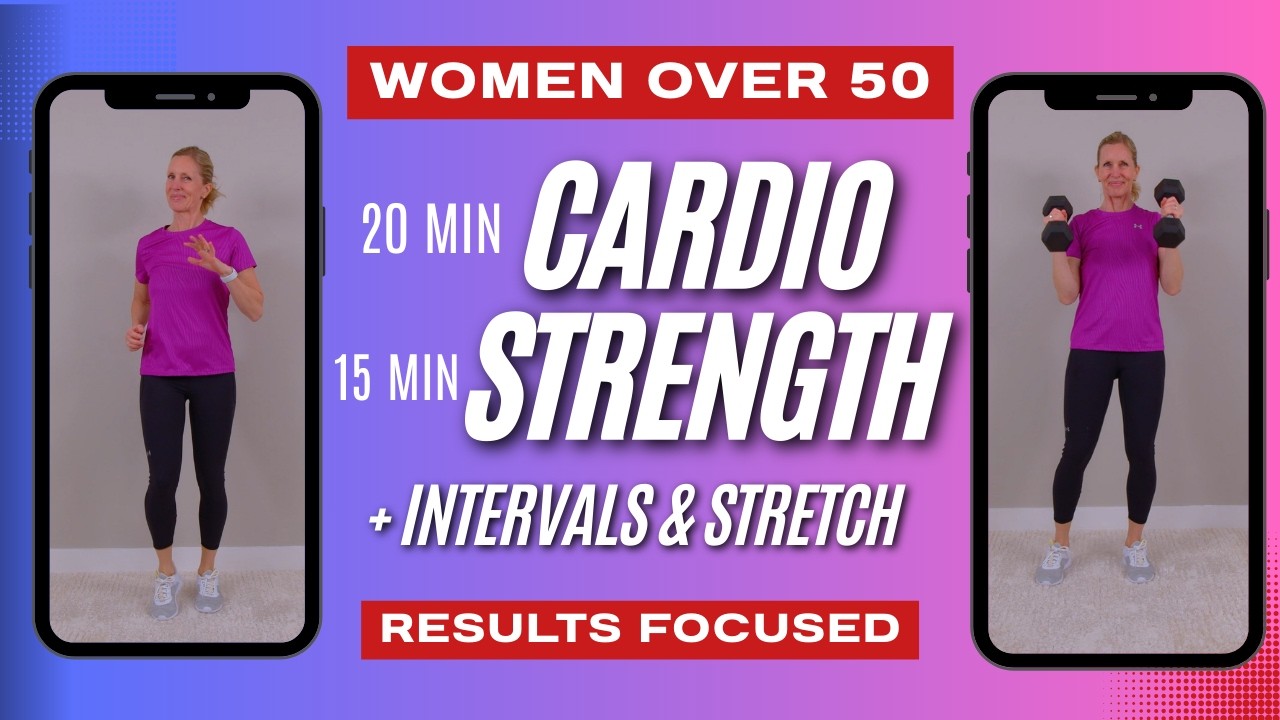 Low-Impact Cardio & Strength Workout for Women Over 50 | At Home Workout