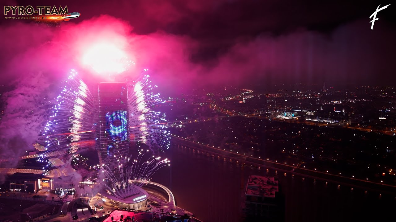 Vatromet Srpska Nova godina 2025 . Kula PYRO-TEAM