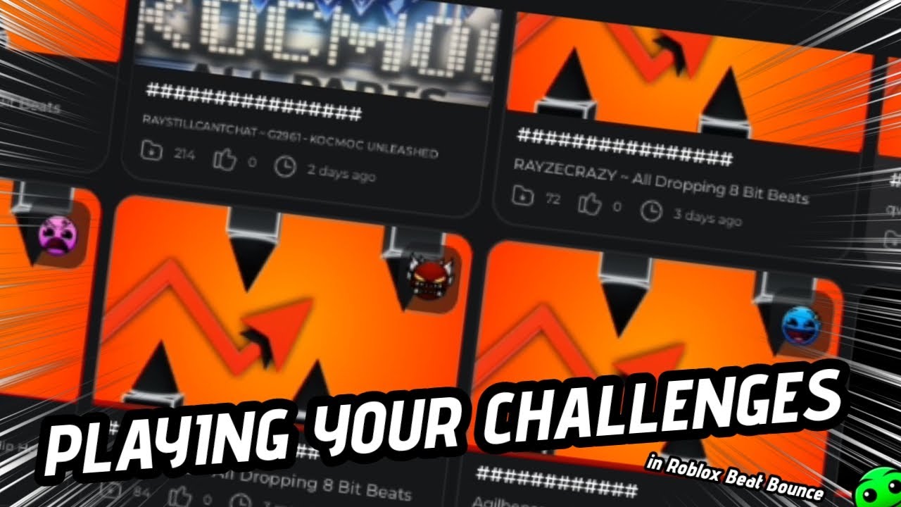Playing YOUR Challenges! || Roblox || Beat Bounce