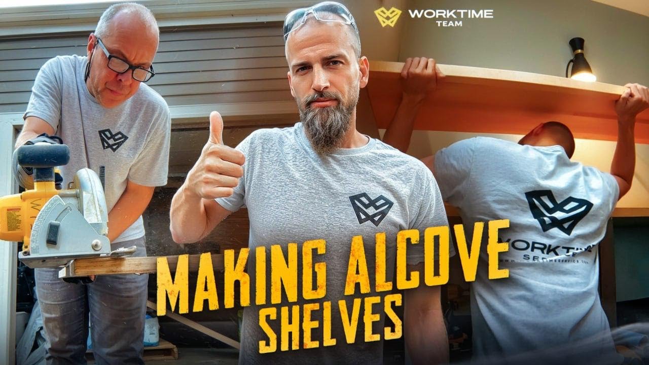 How to make Built in Shelves? 😎 Work Time Team